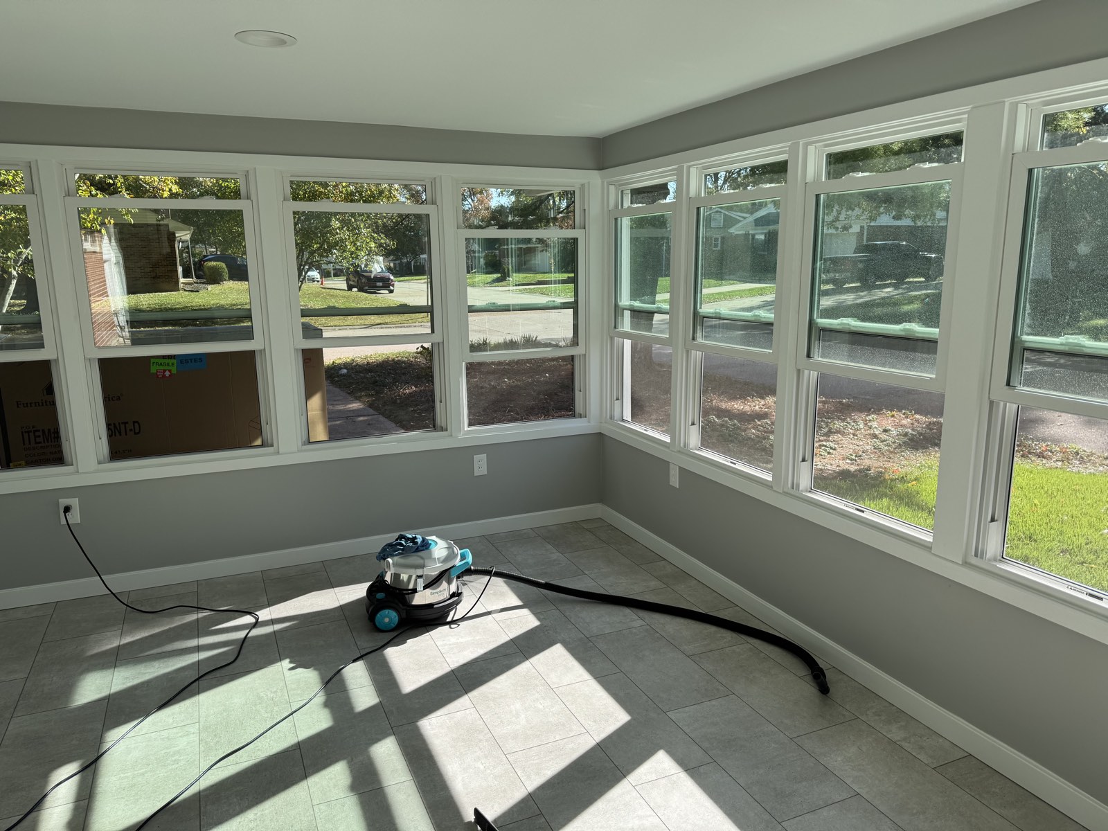 Cleared interior of a Coastal San Diego property after a full cleanout